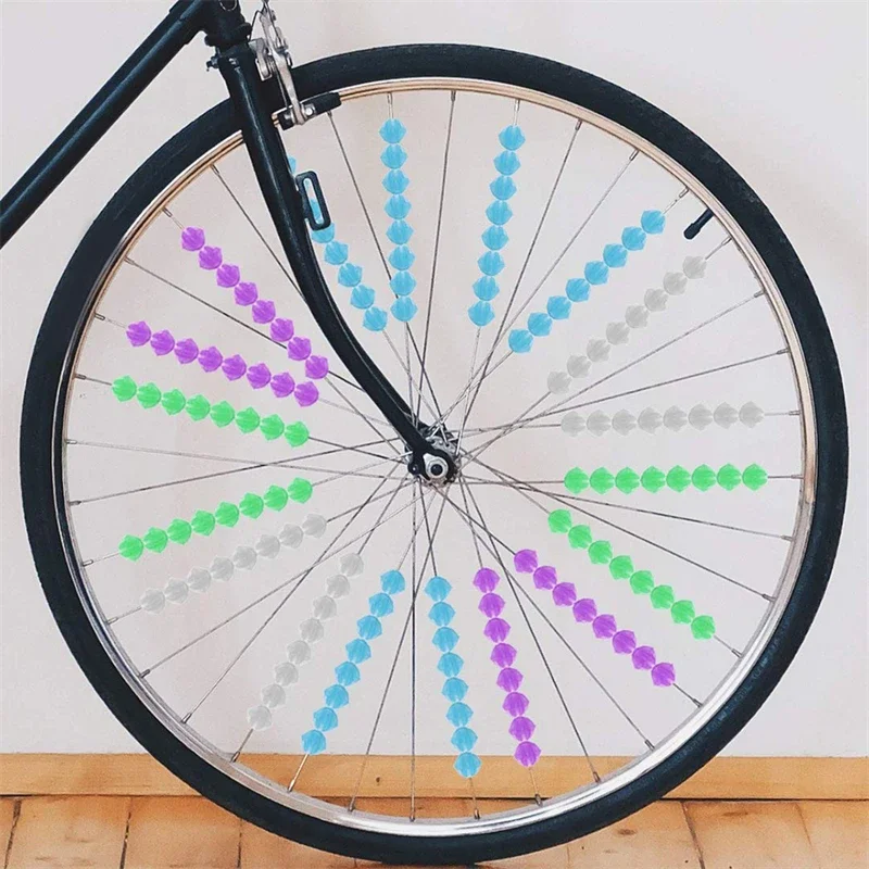 Luminous Bicycle Wheel Spoke 1 Pack Plastic Colorful Wrap Tubes Decor Bike Spokes Cycling Parts Bicycle Accessories DROPSHIPPING