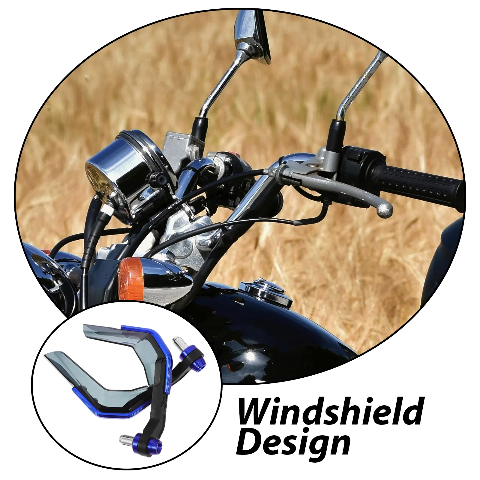 

2Pcs Motorcycle Hand Guards Windshield Horn Universal Handguards for Electric Motorcycles Plastic Aluminum Alloy Hand Wind