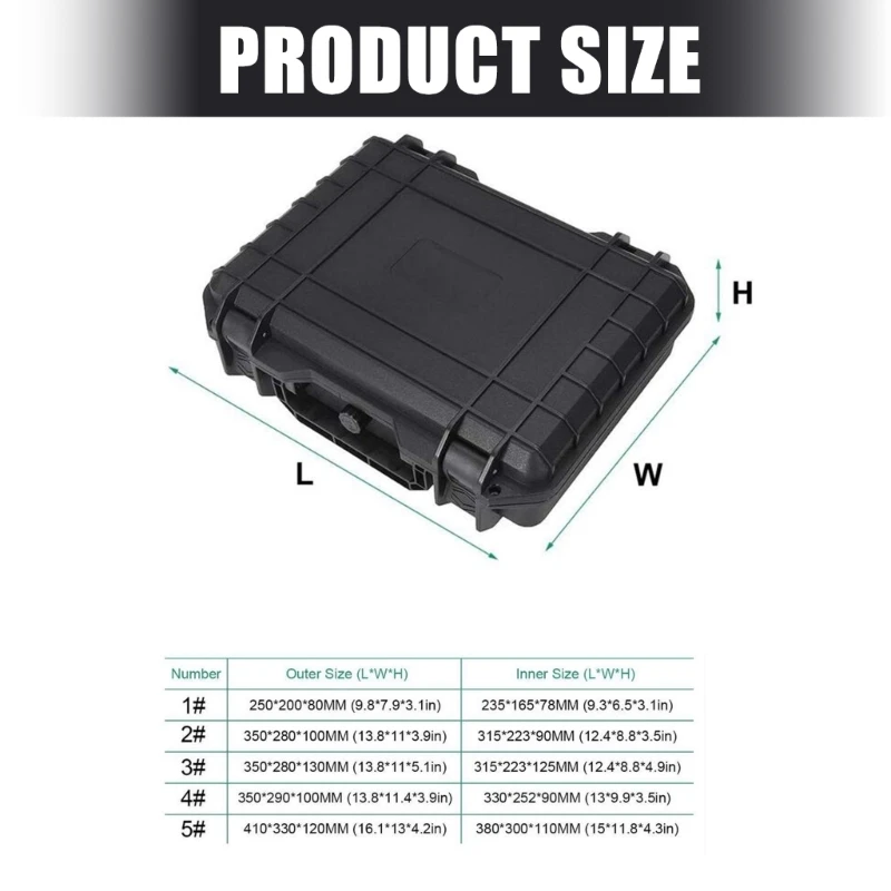 取り外し可能なフォームインサートと人間工学に基づいたキャリーハンドルを備えた精密機器用の頑丈な防湿保護ケース