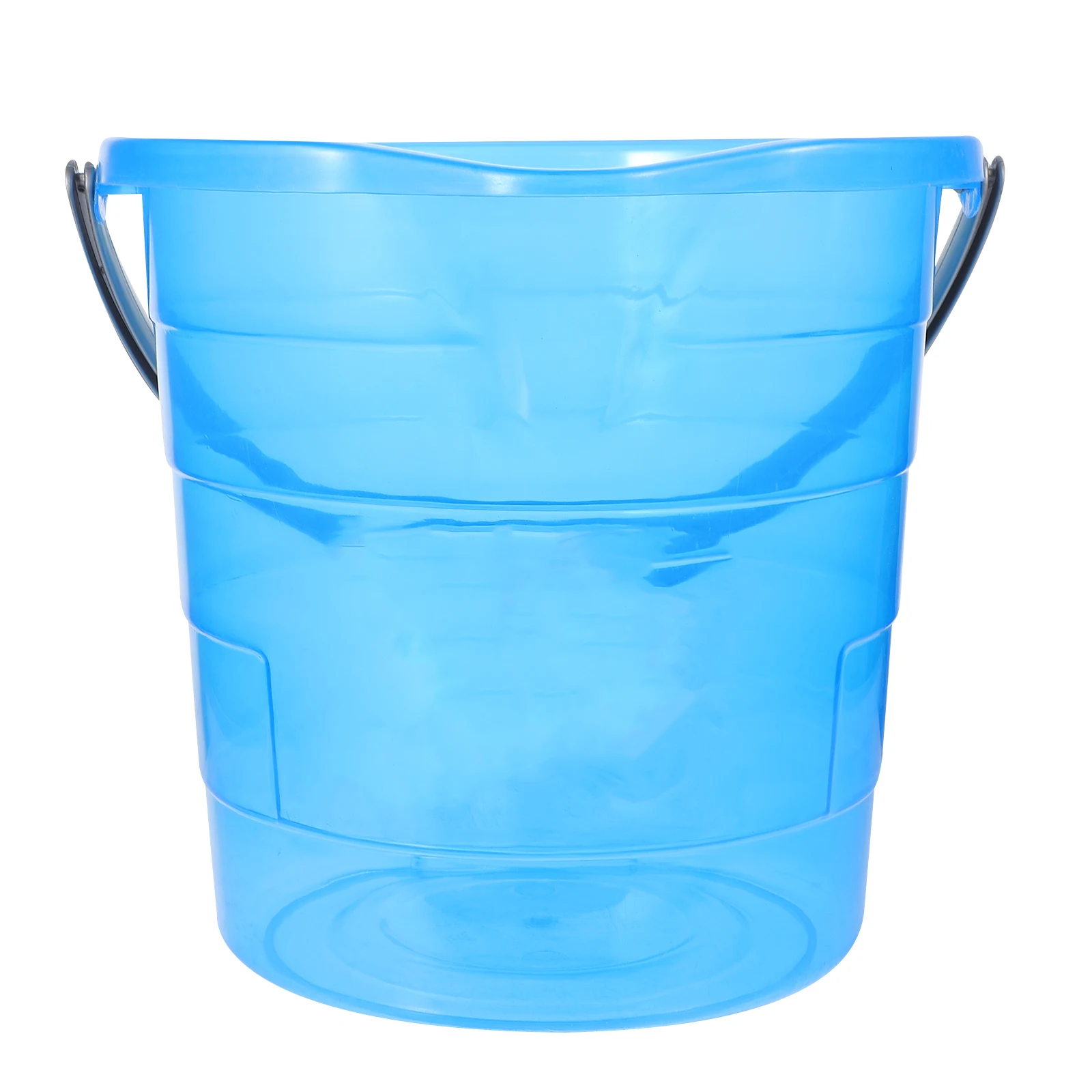 

Plastic Water Bucket 12L Transparent Storage Tank with Handle for Bath Dormitory Home Kitchen Portable Small Bucket Storage