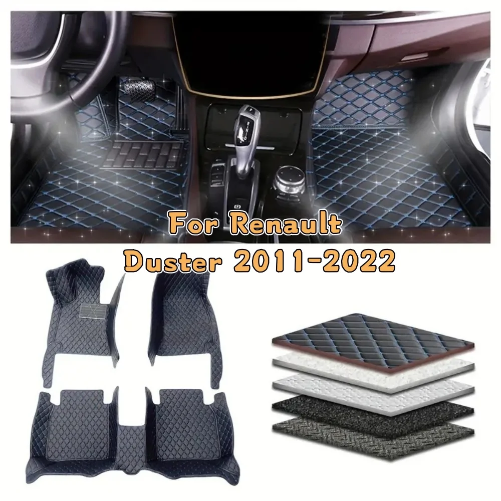 

Автомобильный коврик на заказ для Renault Duster 2011 2012 2013 2014 2015 2016-2022, детали интерьера автомобиля, аксессуары, нескользящий автомобильный ковер