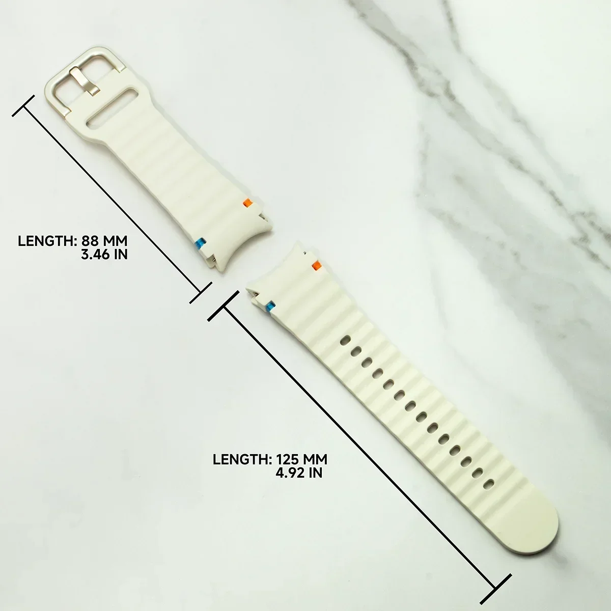 Силиконовый ремешок без зазоров для Samsung Galaxy Watch 7/6/5/4/classic/Pro 40 мм 44 мм, спортивный браслет correa для Galaxy watch 7