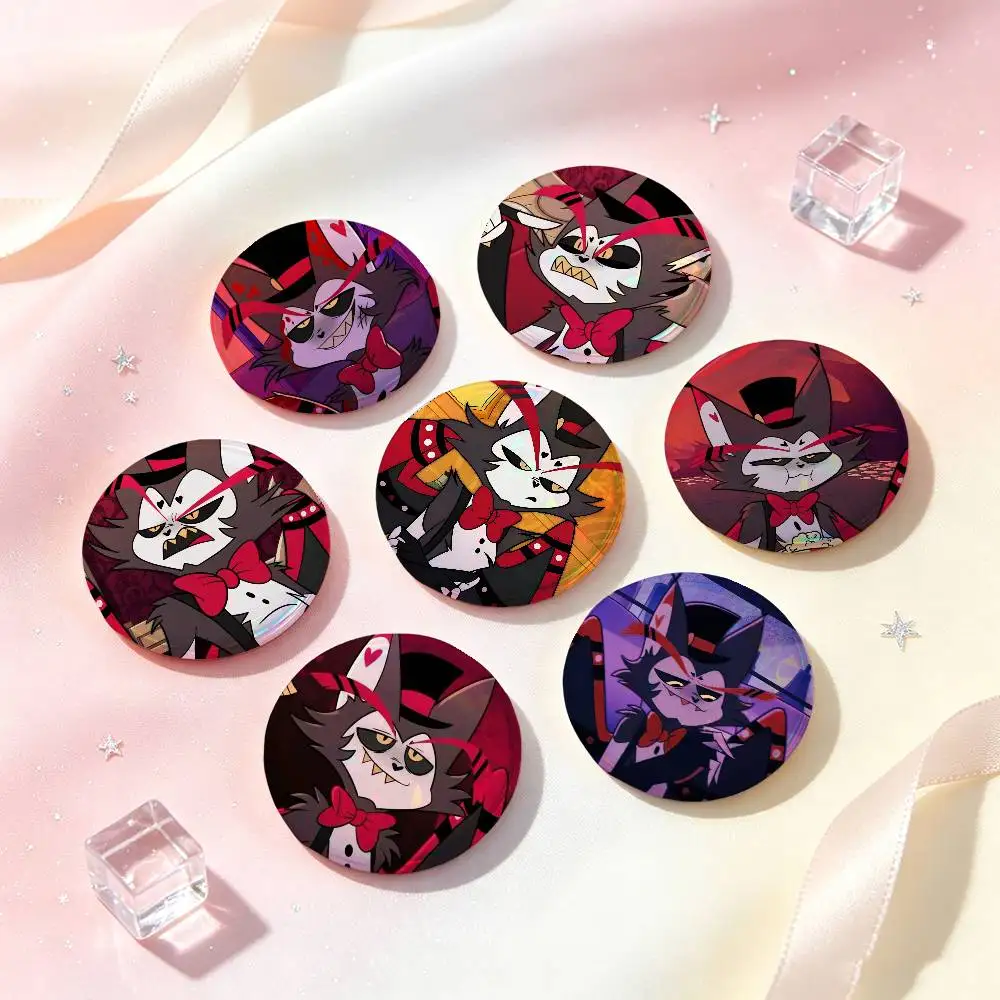 Husk Anime Character Badges 25 32 44 58 75 Mm Round Cosplay Pin Bag Decor Fans Collect Friends Gifts Brooch Souvenir