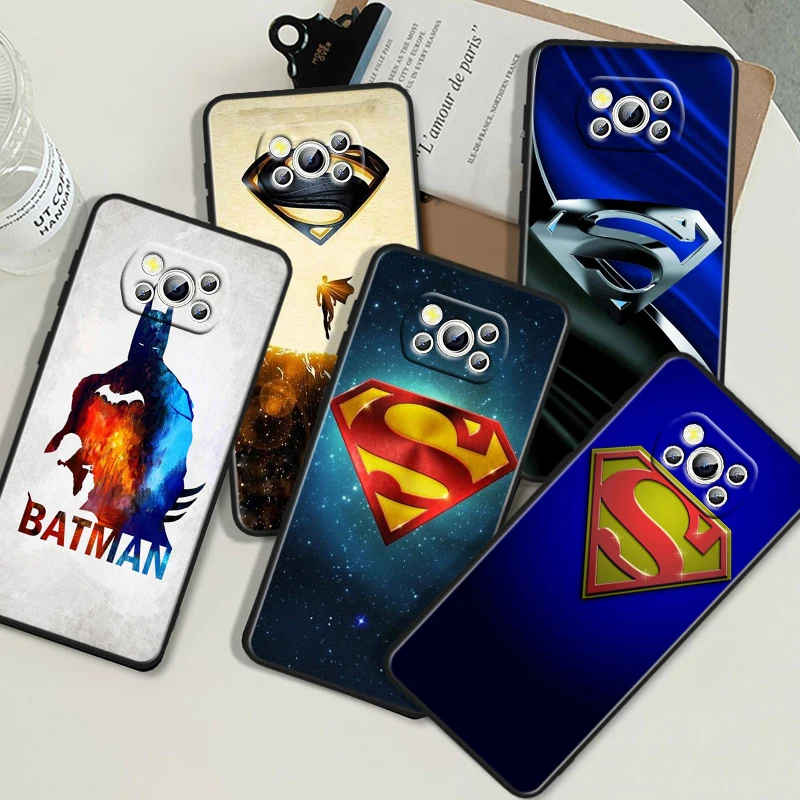 Cute Batman Superman For Honor V20 10i 10X 9S 9X 9C 9A 8X 8C 8A 7S Magic 5 Lite Pro MAX Black Soft Phone Case