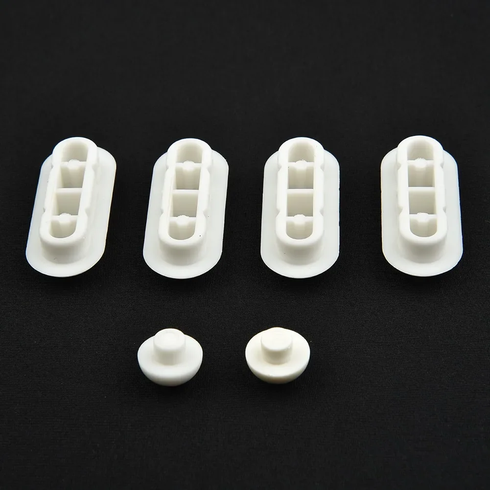 Toilet Lid Accessories New Toilet Seat Buffers Pack-White Stop Bumper Home Improvement Bathroom Toilet Universal Rubber Pad