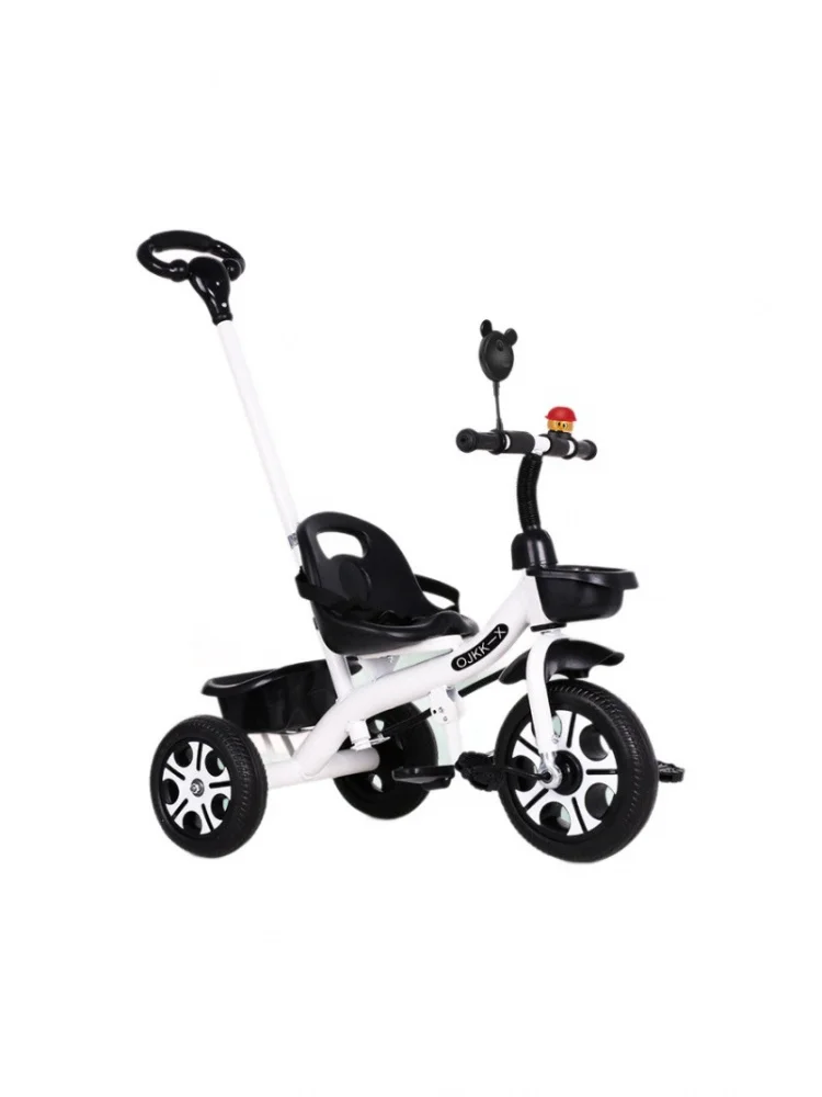 AliExpress NONE Kids Tricycle for 2-6 Years Old Large Baby Toddler Push Stroller Pedal Bike Outdoor Riding Toy Children Trike with Push Basket