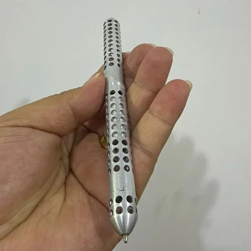 Magnetic Fingertip Gyroscope Titanium Metal Pen Pressure Reducing Desktop Decoration Metal Hollow Pen Two-piece Creative Gift