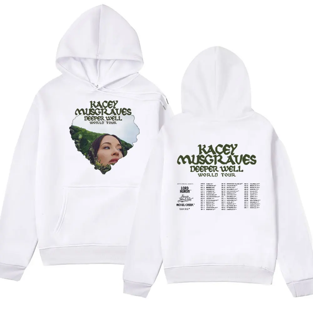 

Kacey Musgraves Deeper Well World Tour Graphic Hoodies Men Women Fashion Casual Harajuku Sweatshirt Autumn Long-sleeved Pullover