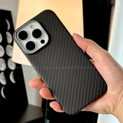 Aramid Carbon Fiber Case For iPhone 16 17 Pro Max iPhone Air 17 ProMagnetic Phone Case Carbon Fiber Cover Real Carbon Fiber Case