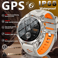 2025 NEW Outdoors Military GPS Sports SmartWatch Men RIDE Run GPS tracker Swim 3ATM Compass Altimeter Fitness Tracker Smartwacth