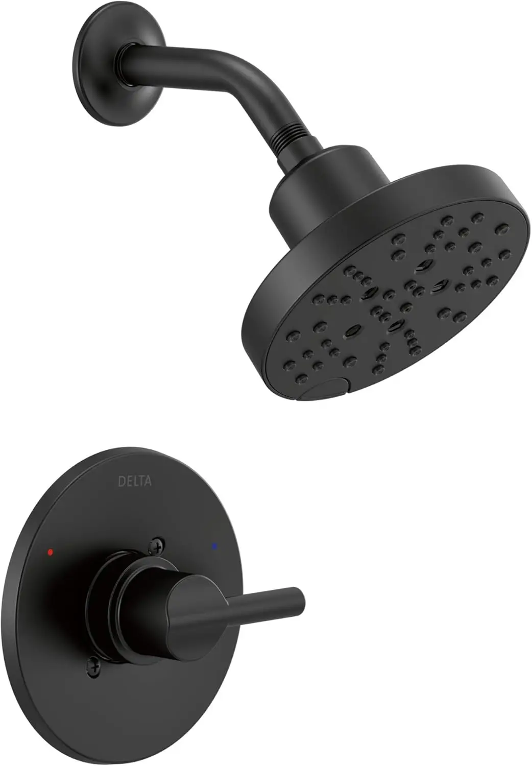 

Matte Black Shower Faucet Set with Valve and Multiple Spray Options for Enhanced Bathroom Experience