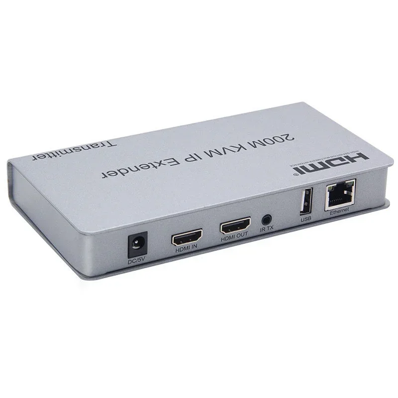 HDMI IP der عبر Rj45 Cat6 كابل إيثرنت ، USB KVM ، مستقبل إرسال الفيديو ، لوحة مفاتيح داعمة ، كمبيوتر محمول موسع للتلفزيون ، ماوس m