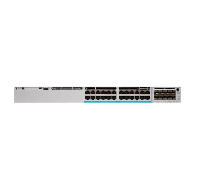 Ready to ship C9300 24 GE SFP Ports, modular uplink  ports network Switch C9300-S-A