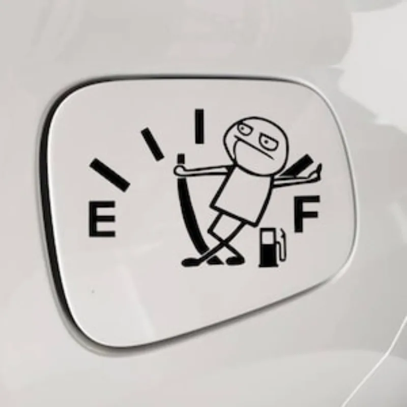 

1 шт. Забавная наклейка на крышку топливного бака автомобиля, водонепроницаемая виниловая наклейка для защиты от царапин на внешней крышке бака