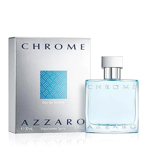 

Azzaro Chrome Туалетная вода Fresh Aquatic Mens Одеколон Цитрусовые Вуди Musky Fragrance Свежие заметки бергамота Повседневная одежда 100 мл