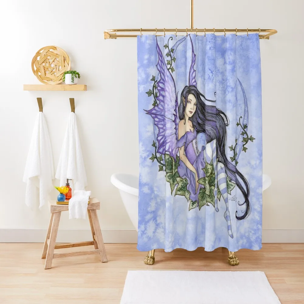 

Ivy Moon Shower Curtain Waterproof Fabric Bathroom Waterproof Shower And Anti-Mold Luxury Bathroom Curtain