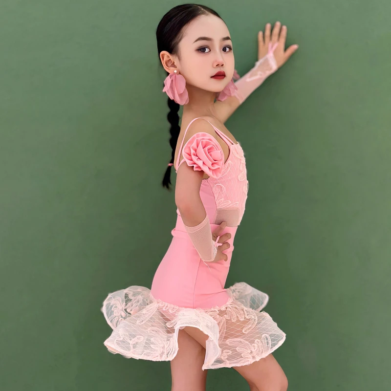 زي تدريب الرقص اللاتيني للفتيات، زي أداء جديد للأطفال، ضوابط المنافسة، فستان الرقص اللاتيني