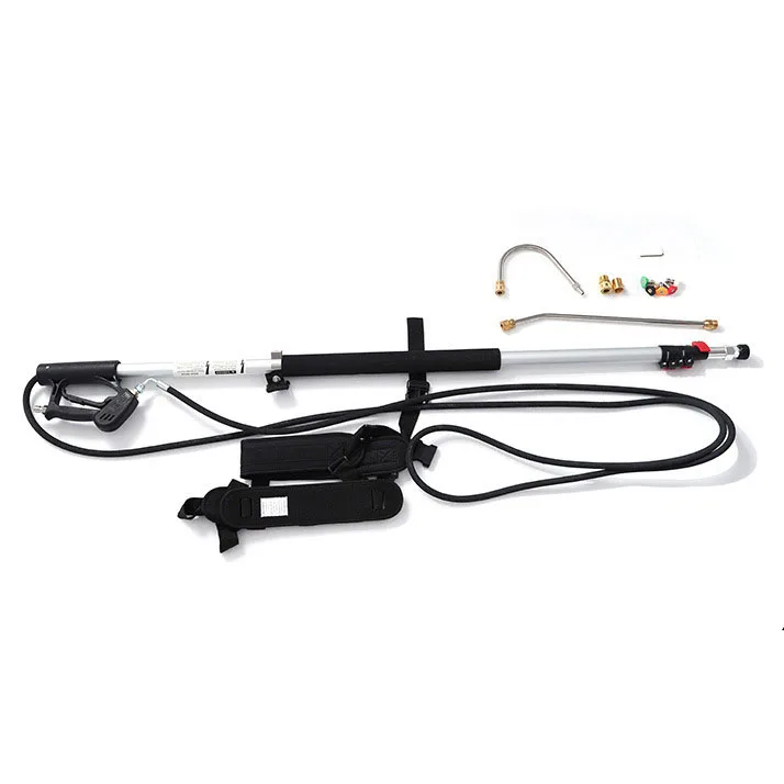 Up To 18FT Telescopic Cleaning Gun High Pressure Washer Telescoping Spray Wand Car Washing For Sale