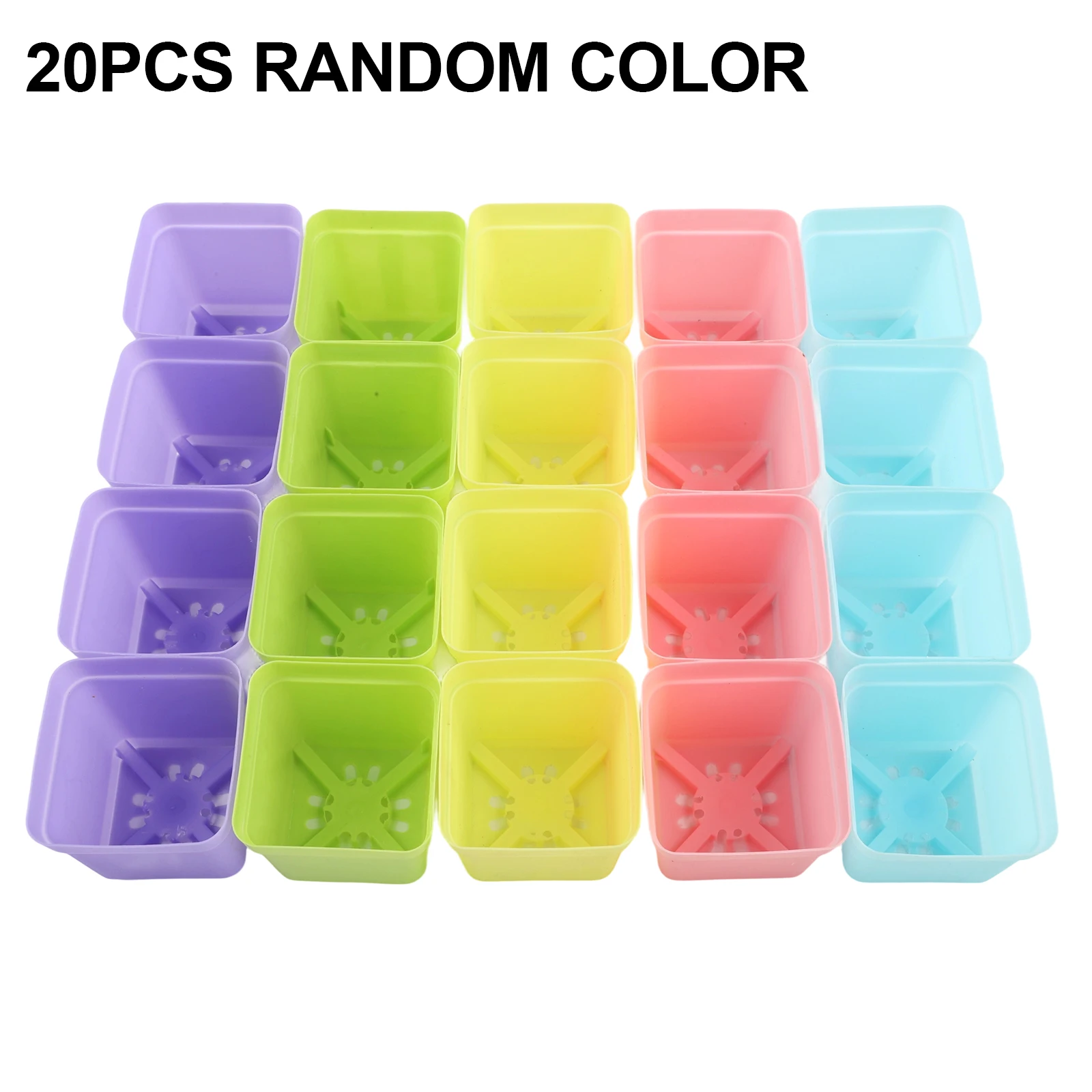 20 Piece For Mini Basin Planters for Indoor Use with Drainage Design for Desk Office and Home Garden Decoration