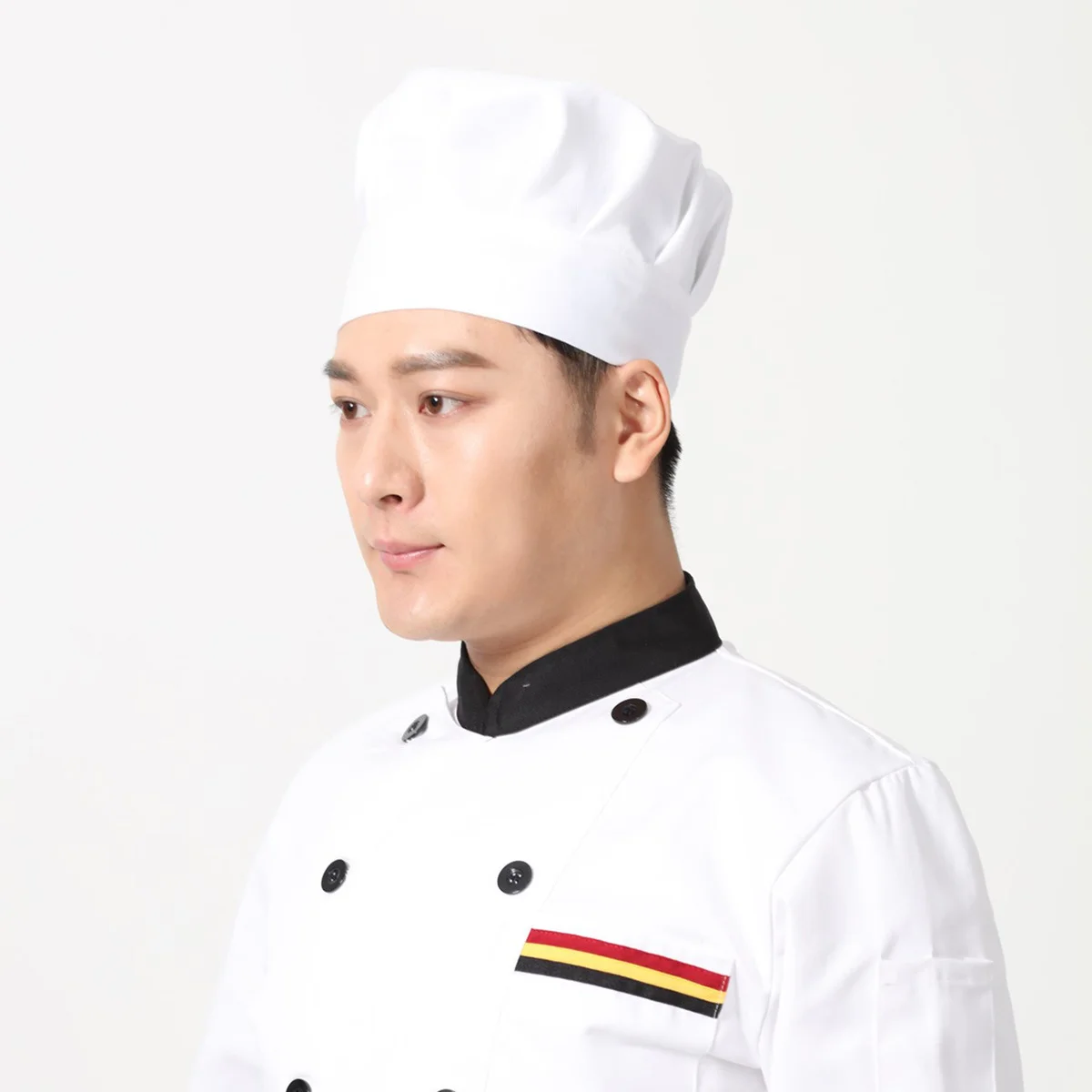1pc Mushroom Hat Adjustable Working Cap For Cap Restaurant Hotel Catering School Soft Chef Hat Bouffant Caps White
