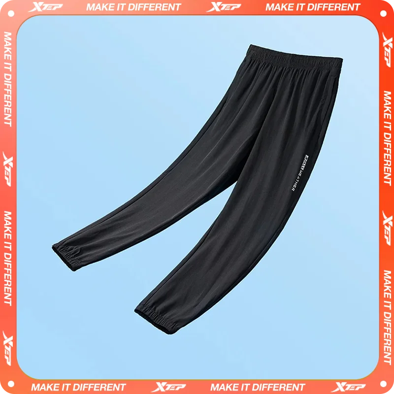 Xtep Trousers For Men  Summer Sweat-Absorbing Pants Trendy Retro Fashion Quick-Drying Bottoms 876229980206
