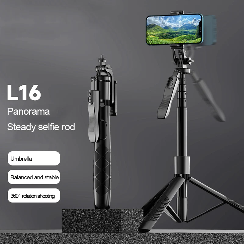 Portable Mobile Phone Bluetooth Selfie Pole Dual Fill Light Handheld Stabilizer Telescopic Pole Live Streaming Bracket Tripod