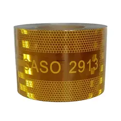 Plating Aluminium SASO 2913 Reflector Strip 7.5cm*5m Reflective Material Adhesive Sticker Tape Conspicuity For Car Truck Trailer