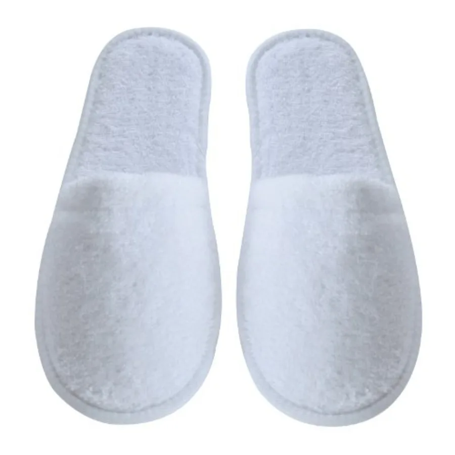 

Womens Turkish Terry Cotton Cloth Spa Slippers One Size Fits Most 6-9.5 Wide Women