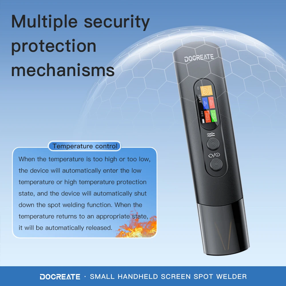 Handheld Spot Welding Machine Big Color Screen DIY household dual pulse adjustable portable battery nickel spot welding machine