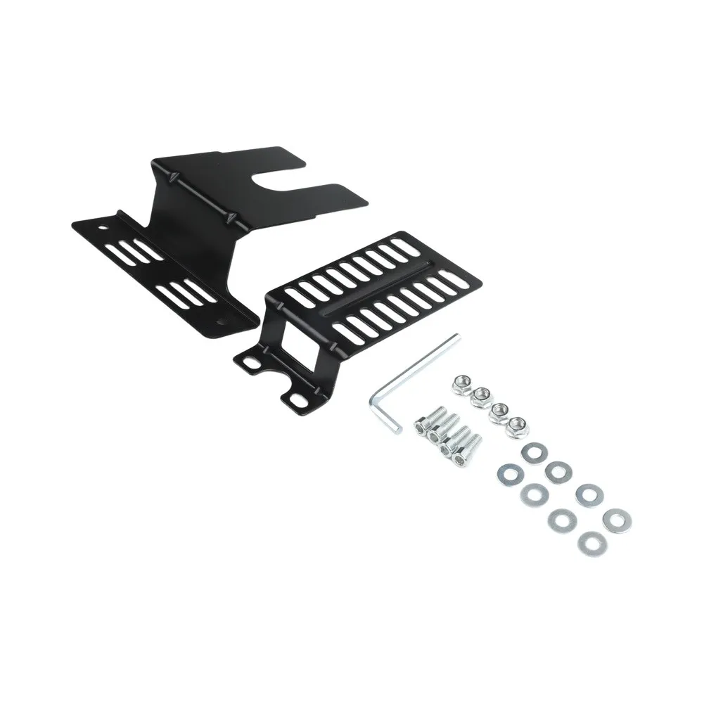 Rotisserie Bracket Kit Sturdy Iron Construction Easy Installation Adjustable Design Compatible with BBQ Grills and Skewers
