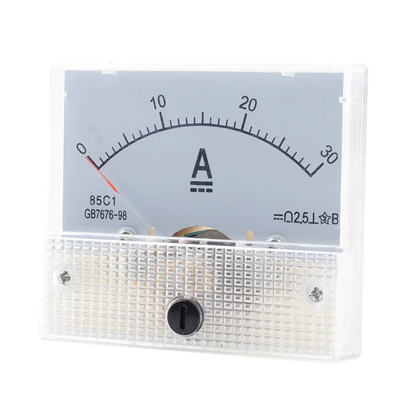 85C1-DC 30A DC Voltmeter Pointer Head Analog Ammeter Panel Meter