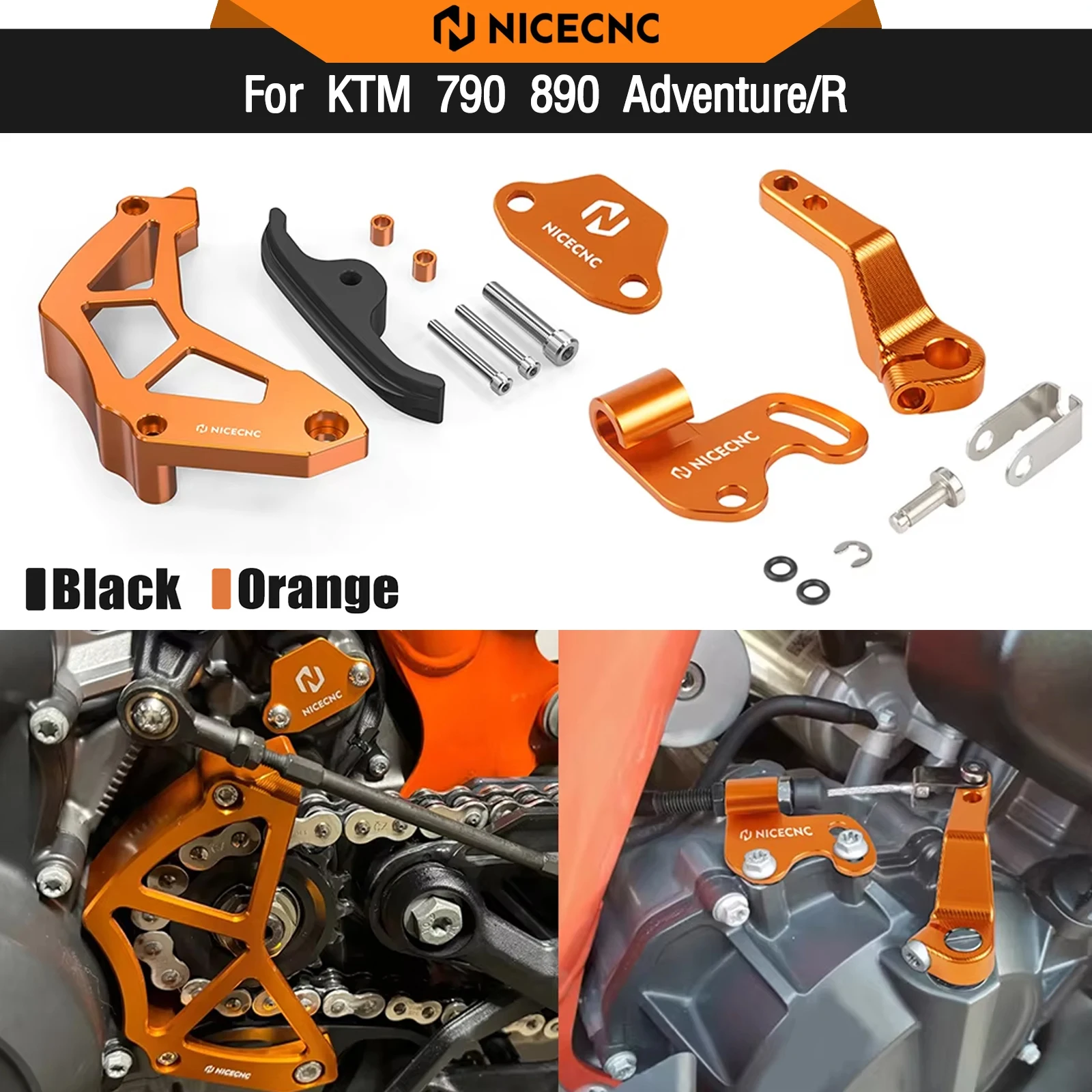 For KTM 790 Adventure/R 2019-2020 890 Adventure/R 2021-2023 One Finger Clutch Lever Chain Guaud 790 890 Duke Husqvarna Norden901