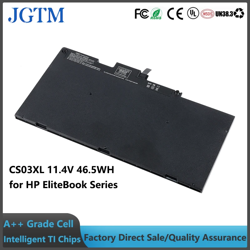 

JGTM 11.4V 46.5WH CS03XL Laptop Battery for HP EliteBook 745 G3 755 G3 G4 840 G3 848 G3 850 G3 G4 batteries Notebook ZBook 15U