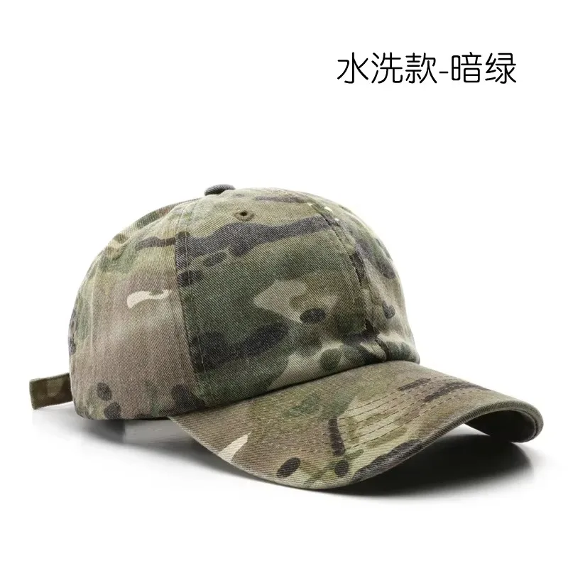 1 PC Unisex Wandern Camouflage Tactics Baseball Cap Blätter Dschungel Hut Unstrukturierte Baumwolle 6 Panel Baseball Cap – Detail 5