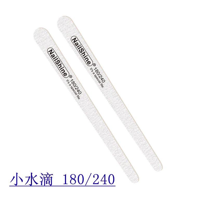 200 pcs  Strong Thick Wood Nail Files  100/180   180/240 zebra Buffer Manicure  Wood Sanding Nail Files