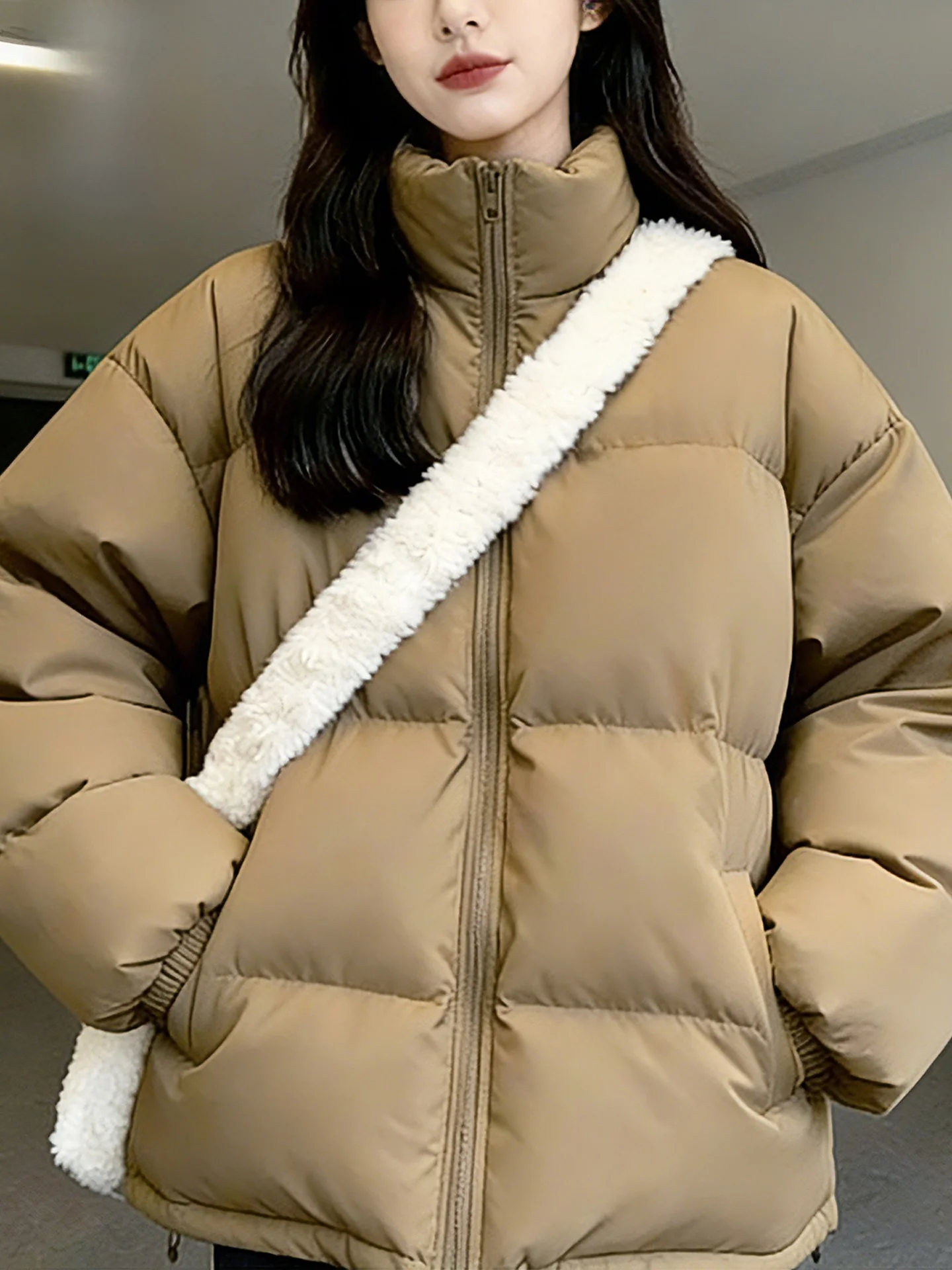 

Мужская хлопковая куртка Monkey Retro Collar, зимняя теплая верхняя одежда в американском стиле, с длинными рукавами, на молнии