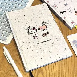 New Hello Kitty Notebook Anime Sanrio Cute Girls Homework Writing Book Creative Simplicity Diary Narrative Book School Things