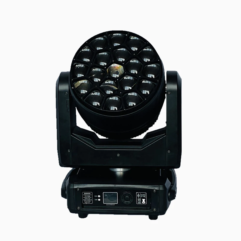 

Jacmui 19*15W 40W LED Full Color Wash Moving Head Bee Eye Zoom Beam Disco Sharpy Disco Light for Event Party