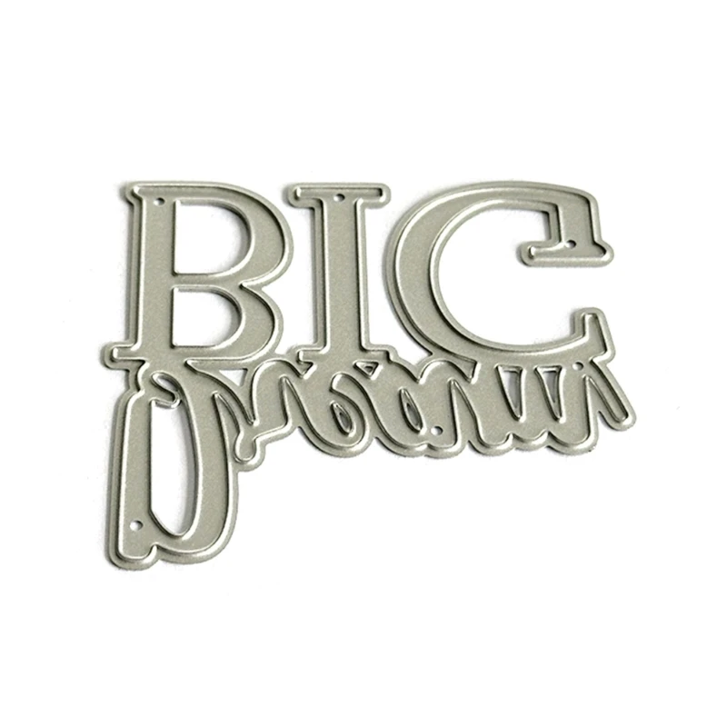 

Metal Die Cuts Embossing Stencils Molds Big Dream Cutting Dies for Photo Card Scrapbooking Decorations