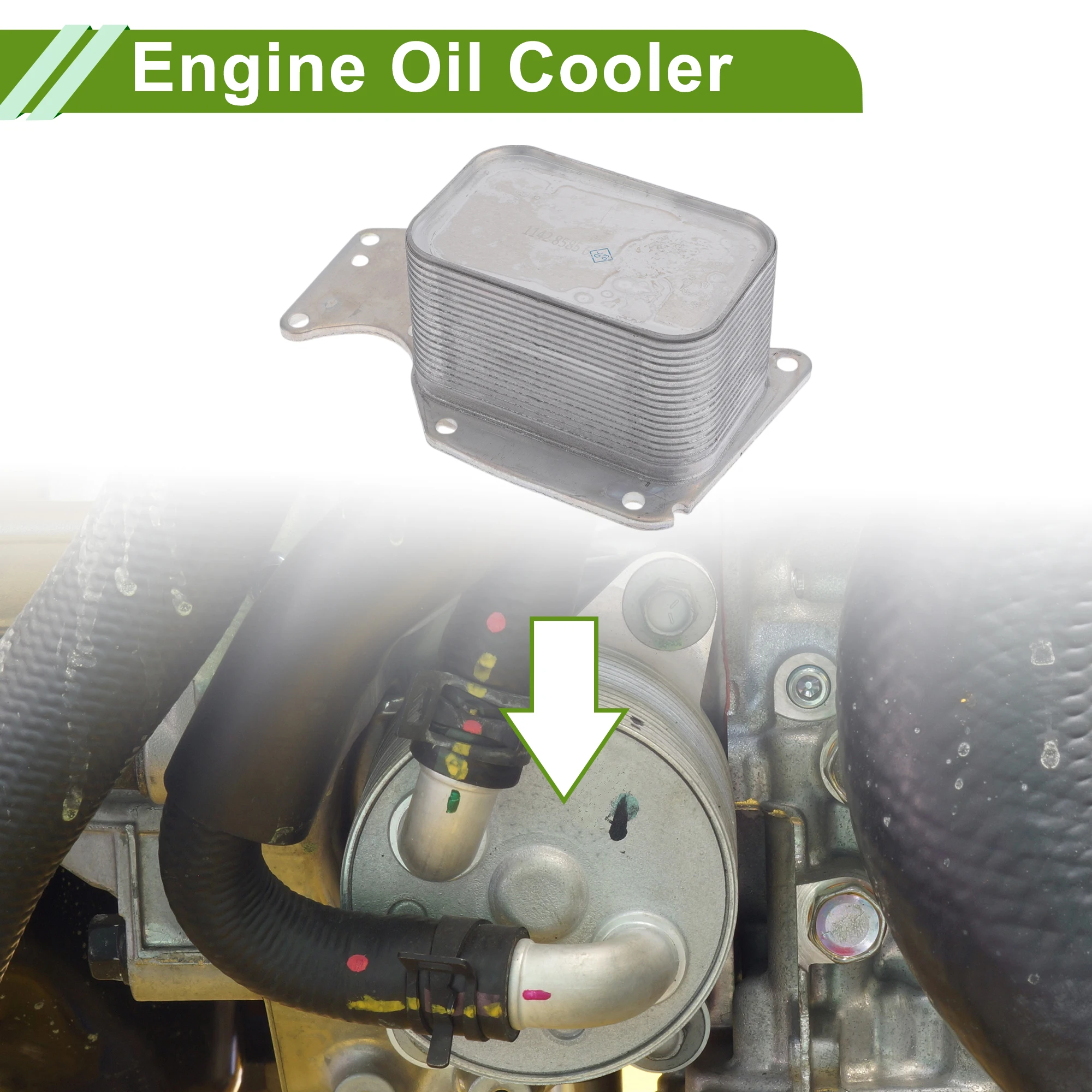 

UXCELL Engine Oil Cooler for BMW 320i XDrive No.11428585624 Transmission Oil Cooler 1Pc