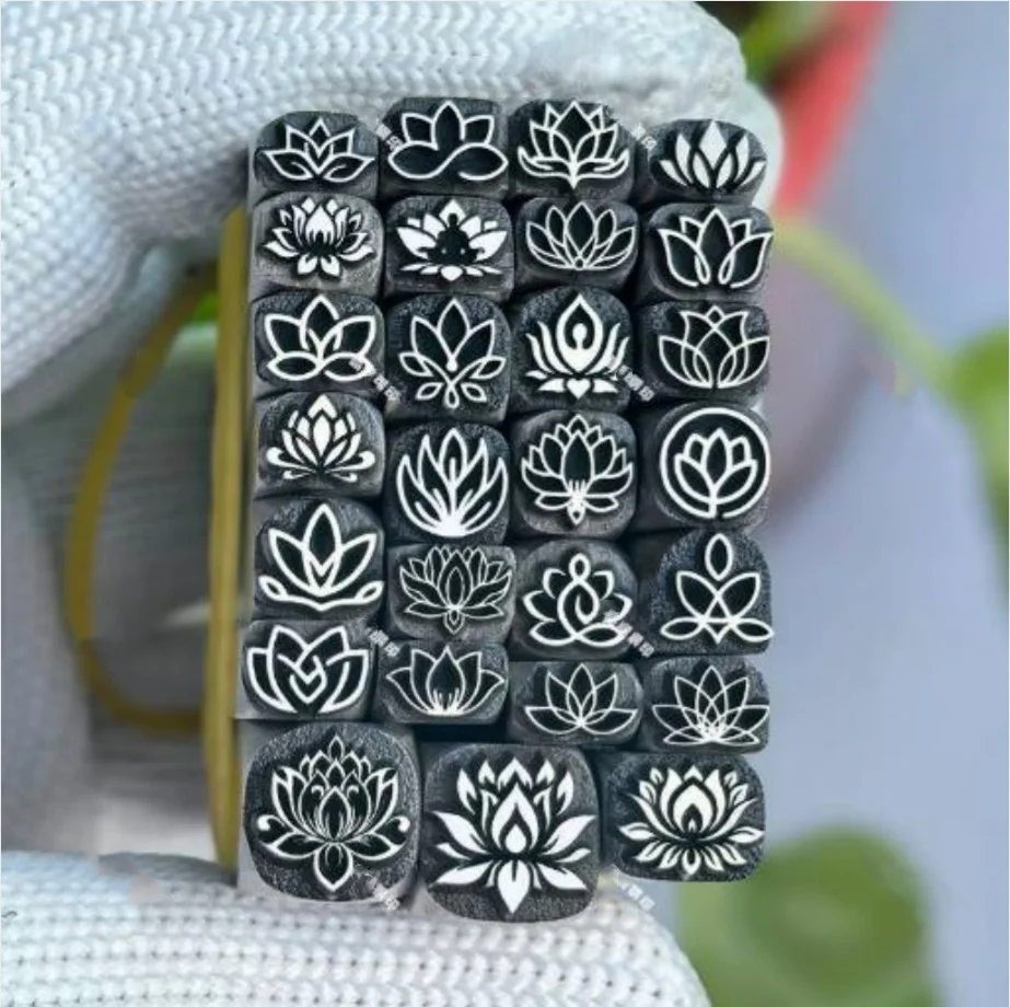 Jewelry Stamps, Lotus-Pattern Steel Stamps, Gold and Silver Bracelets, Rings, Chiseling Molds, and Gold-Beating Tools
