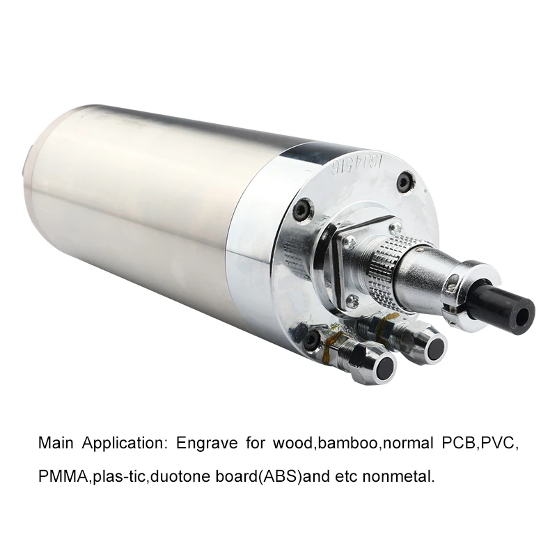 Fotografia 6: Motor Spindle Er20 de 2.2kw Gdz 80, Refrigerado a Água, 220v, para Máquina CNC de Retificação
