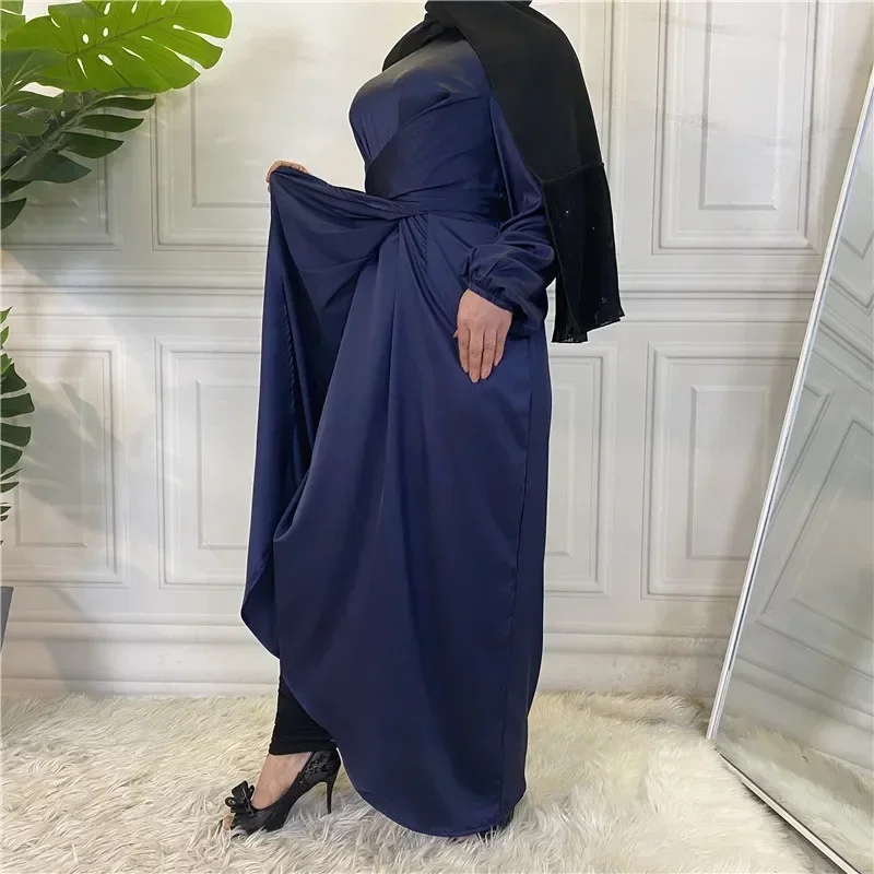 Robe longue pour femmes musulmanes, couleur unie, Eid, Abaya, Dubaï, Kaftan, Ramadan Mubarak, Islam, Hijab, Jilbab, Abayas, 2025