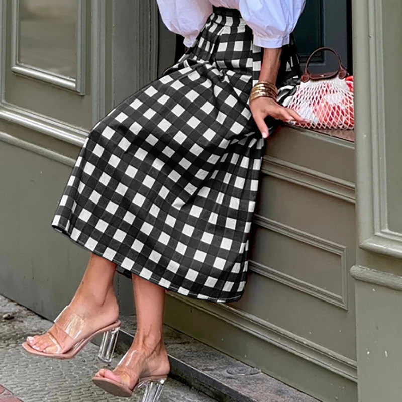 a line skirts and dresses Best A-Line Skirt Prom 2026 Does this skirts true to size Spring Fashion Plaid Print Commute