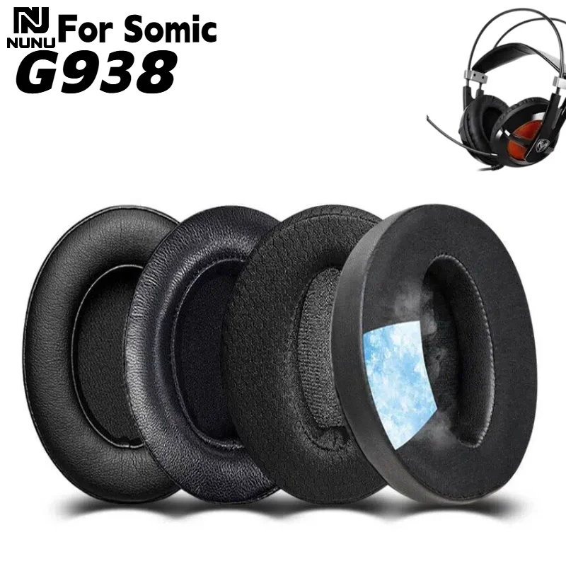 

NUNU Replacement Protein skin /Ice gel Ear Pads Cushions For Somica G938 Headphone Earpads Cushion Cover