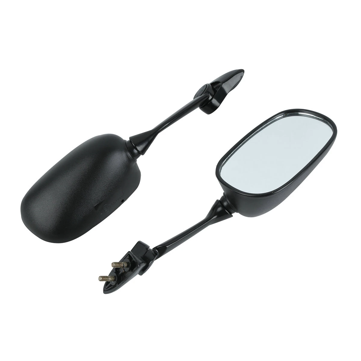 Motorcycle 1 Pair Left & Right Rear View Side Mirror For Yamaha YZF R1 YZF-R1 2009-2014 2010 11 12 13 Black