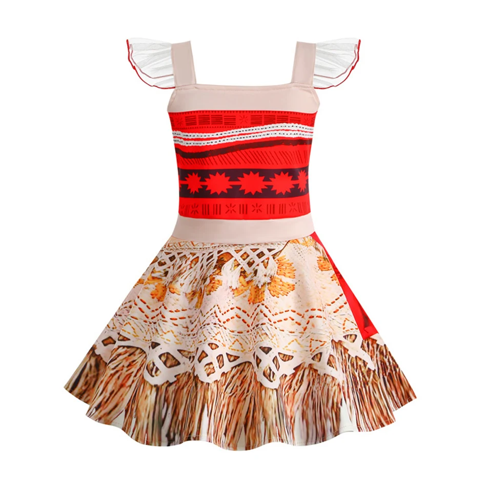 Kleine Meisjes Moana Kostuum Halloween Verjaardag Carnaval Purim Party Jurk Prinses Cosplay Peuter Kleding Kinderen Vaiana Outfit