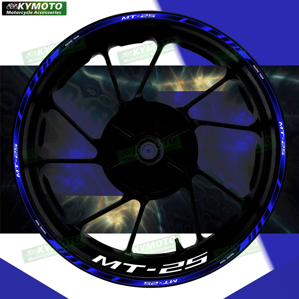 

For MT25 MT-25 motorcycle accessories 17 inch front and rear wheel hub decals fairing modified reflective sticker decoration