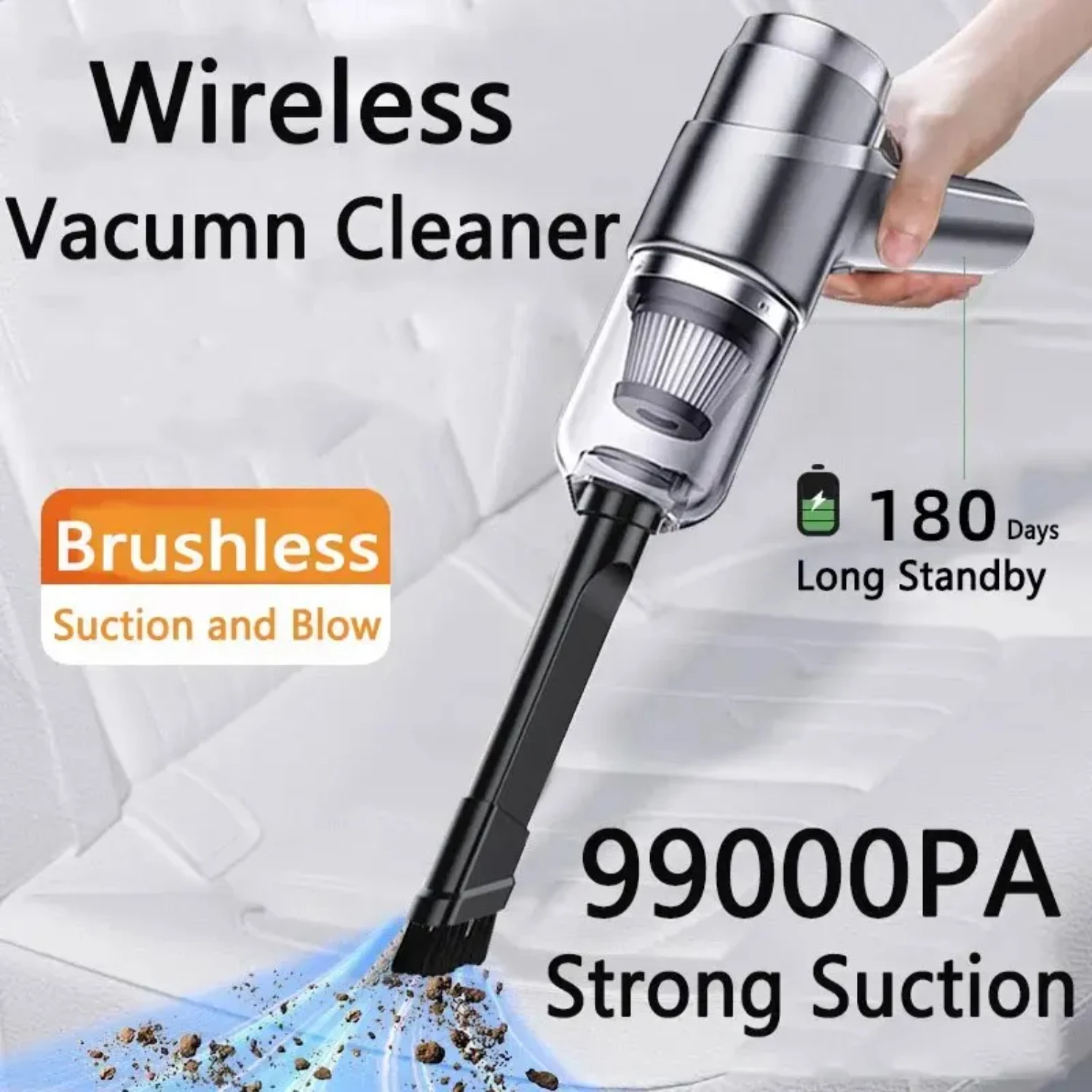 

Highly Efficient, Durable, and Portable Dual-Purpose Car Vacuum Cleaner - Your Ultimate Wireless Companion for 2023 Travel Essen