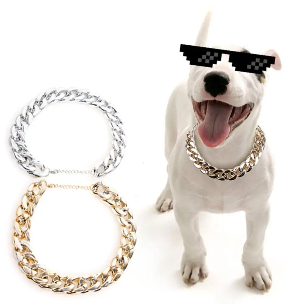 Pet Dog French Bulldog Collar Adjustable Fashion Necklace Chain Neck Strap For Small Medium Dogs